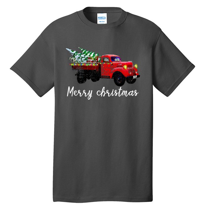 Merry Christmas Truck Tall T-Shirt