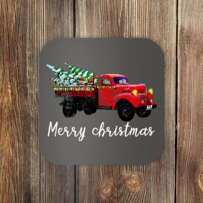 Merry Christmas Truck Coaster