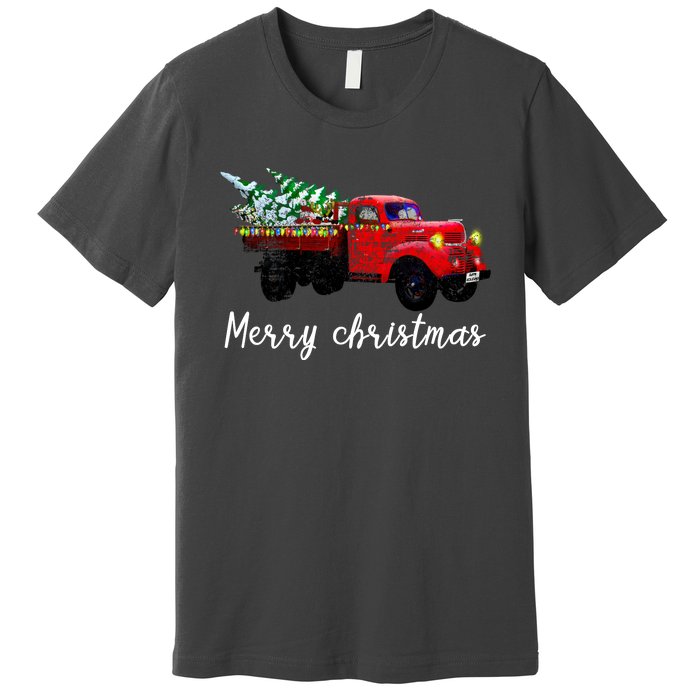 Merry Christmas Truck Premium T-Shirt