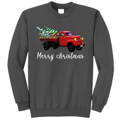 Merry Christmas Truck Tall Sweatshirt