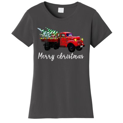 Merry Christmas Truck Women's T-Shirt