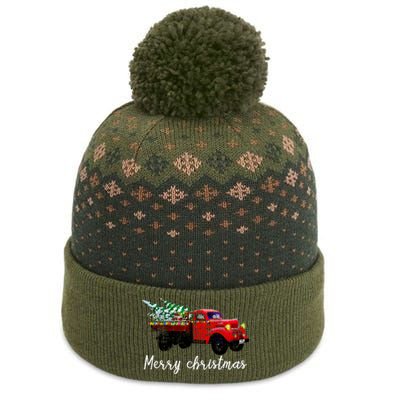 Merry Christmas Truck The Baniff Cuffed Pom Beanie