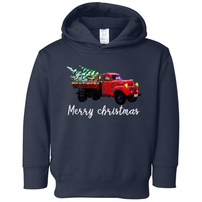 Merry Christmas Truck Toddler Hoodie