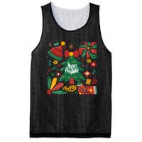 Merry Christmas Tree Merry And Bright Mesh Reversible Basketball Jersey Tank