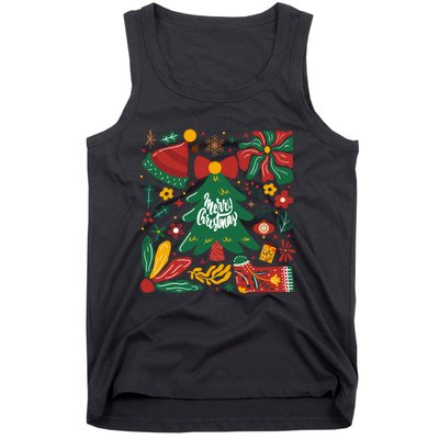 Merry Christmas Tree Merry And Bright Tank Top