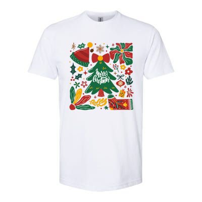 Merry Christmas Tree Merry And Bright Softstyle CVC T-Shirt