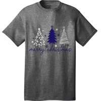 Merry Christmas Trees Winter Snow Snowflakes Girly T-Shirt