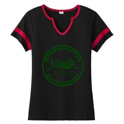 Marijuana Cafe T Shirt Amsterdam T Shirt Pot Logo T Shirt Weed T Shirt Ladies Halftime Notch Neck Tee