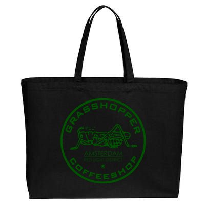 Marijuana Cafe T Shirt Amsterdam T Shirt Pot Logo T Shirt Weed T Shirt Cotton Canvas Jumbo Tote