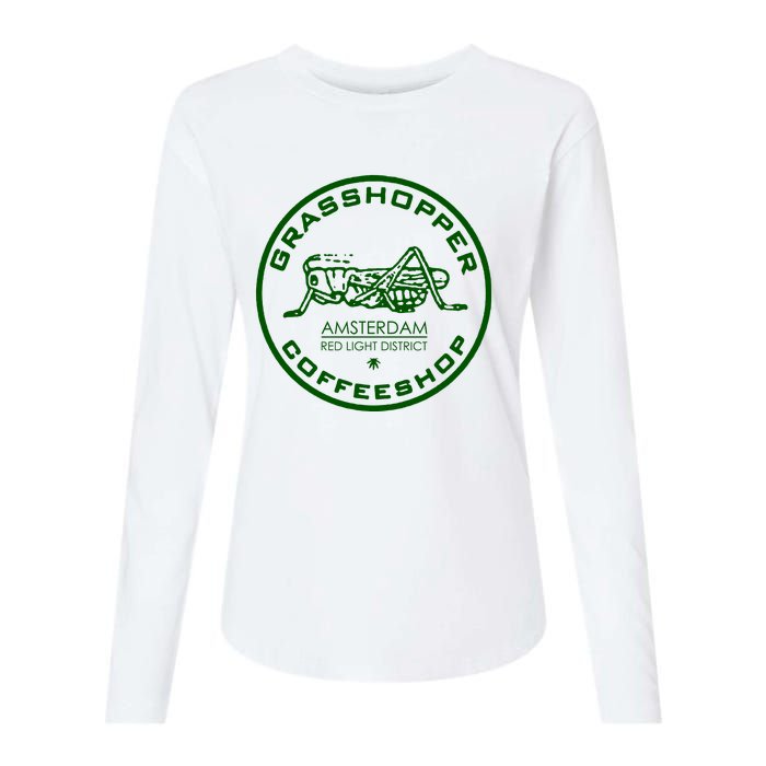 Marijuana Cafe T Shirt Amsterdam T Shirt Pot Logo T Shirt Weed T Shirt Womens Cotton Relaxed Long Sleeve T-Shirt