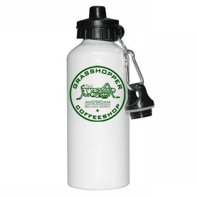 Marijuana Cafe T Shirt Amsterdam T Shirt Pot Logo T Shirt Weed T Shirt Aluminum Water Bottle