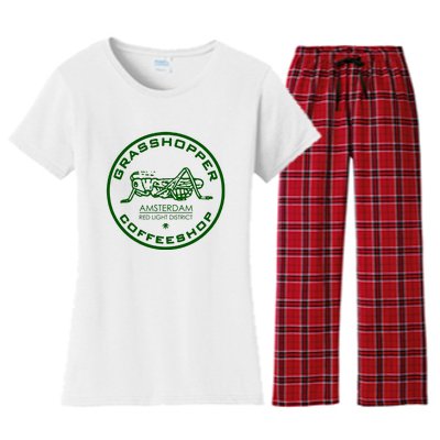 Marijuana Cafe T Shirt Amsterdam T Shirt Pot Logo T Shirt Weed T Shirt Women's Flannel Pajama Set