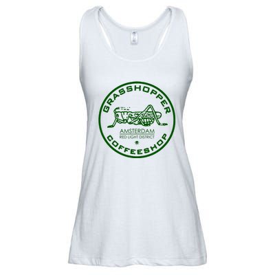 Marijuana Cafe T Shirt Amsterdam T Shirt Pot Logo T Shirt Weed T Shirt Ladies Essential Flowy Tank