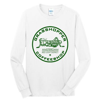 Marijuana Cafe T Shirt Amsterdam T Shirt Pot Logo T Shirt Weed T Shirt Tall Long Sleeve T-Shirt