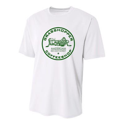 Marijuana Cafe T Shirt Amsterdam T Shirt Pot Logo T Shirt Weed T Shirt Youth Performance Sprint T-Shirt