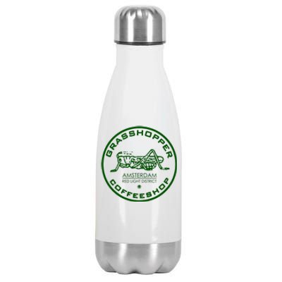 Marijuana Cafe T Shirt Amsterdam T Shirt Pot Logo T Shirt Weed T Shirt Stainless Steel Insulated Water Bottle