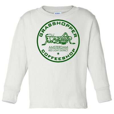 Marijuana Cafe T Shirt Amsterdam T Shirt Pot Logo T Shirt Weed T Shirt Toddler Long Sleeve Shirt