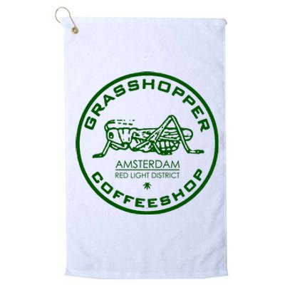 Marijuana Cafe T Shirt Amsterdam T Shirt Pot Logo T Shirt Weed T Shirt Platinum Collection Golf Towel