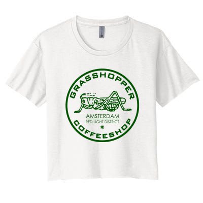 Marijuana Cafe T Shirt Amsterdam T Shirt Pot Logo T Shirt Weed T Shirt Women's Crop Top Tee