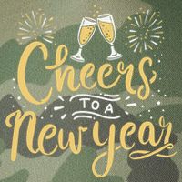 M156 Cheer To A New Year Funny Happy New Year Wine Party Gift Legacy Tie Dye Trucker Hat