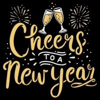 M156 Cheer To A New Year Funny Happy New Year Wine Party Gift Drawstring Bag