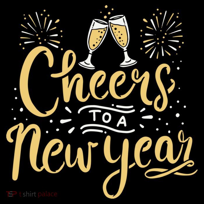 M156 Cheer To A New Year Funny Happy New Year Wine Party Gift Youth Performance Sprint T-Shirt