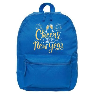 M156 Cheer To A New Year Funny Happy New Year Wine Party Gift 16 in Basic Backpack
