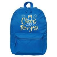 M156 Cheer To A New Year Funny Happy New Year Wine Party Gift 16 in Basic Backpack