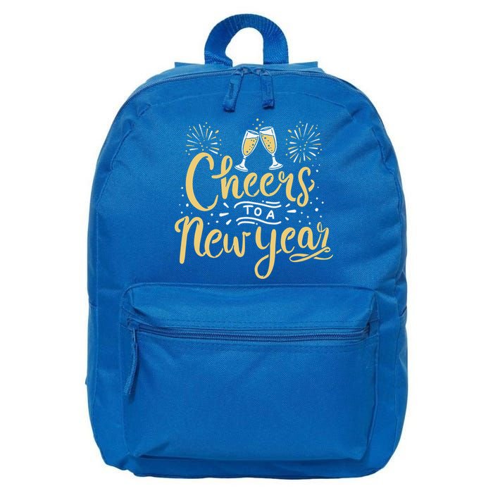 M156 Cheer To A New Year Funny Happy New Year Wine Party Gift 16 in Basic Backpack