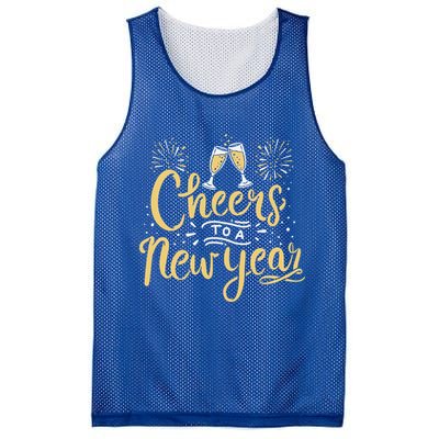 M156 Cheer To A New Year Funny Happy New Year Wine Party Gift Mesh Reversible Basketball Jersey Tank