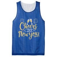 M156 Cheer To A New Year Funny Happy New Year Wine Party Gift Mesh Reversible Basketball Jersey Tank