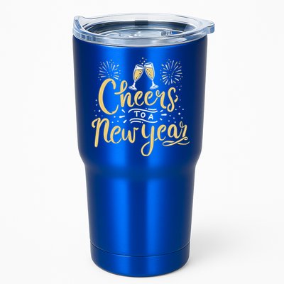 M156 Cheer To A New Year Funny Happy New Year Wine Party Gift Tumbler
