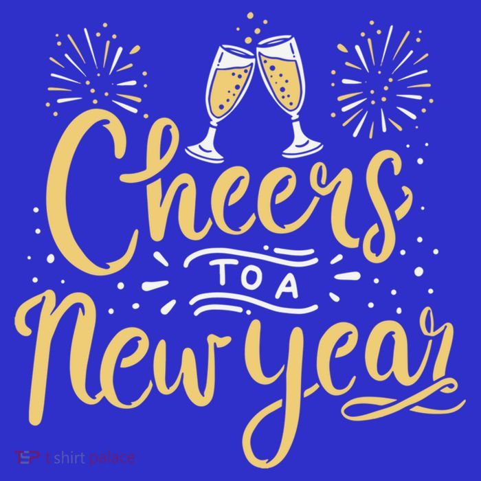 M156 Cheer To A New Year Funny Happy New Year Wine Party Gift Poster