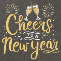 M156 Cheer To A New Year Funny Happy New Year Wine Party Gift Cotton Canvas Backpack