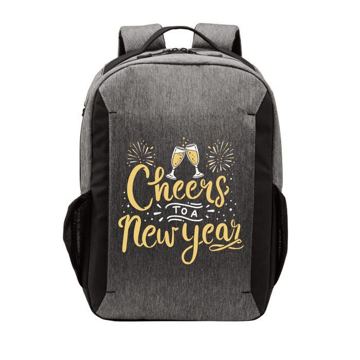 M156 Cheer To A New Year Funny Happy New Year Wine Party Gift Vector Backpack