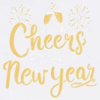 M156 Cheer To A New Year Funny Happy New Year Wine Party Gift Garment-Dyed Sweatshirt