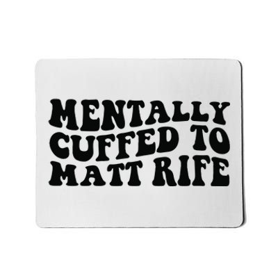 Mentally Cuffed To Matt Rife Two Sided Mousepad