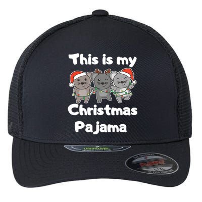 Mouse Christmas This Is My Christmas Pajama Gift Flexfit Unipanel Trucker Cap