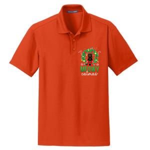 Meowy Catmas Tortie Cat Christmas Tortie Cat Xmas Party Gift Dry Zone Grid Polo