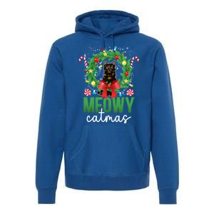 Meowy Catmas Tortie Cat Christmas Tortie Cat Xmas Party Gift Premium Hoodie