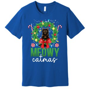 Meowy Catmas Tortie Cat Christmas Tortie Cat Xmas Party Gift Premium T-Shirt