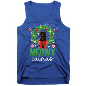 Meowy Catmas Tortie Cat Christmas Tortie Cat Xmas Party Gift Tank Top