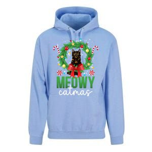 Meowy Catmas Tortie Cat Christmas Tortie Cat Xmas Party Gift Unisex Surf Hoodie