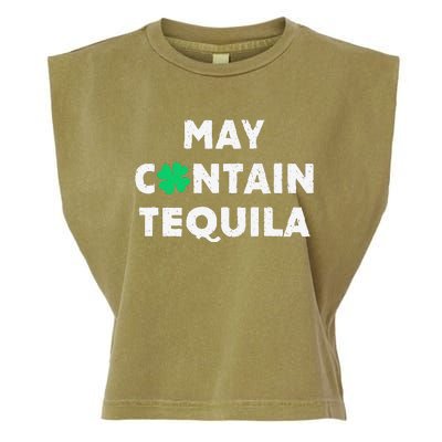 May Contain Tequila Irish Whiskey Lover Drinking Garment-Dyed Women's Muscle Tee