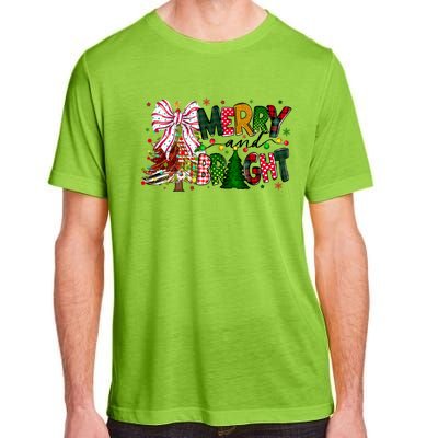 Merry Christmas Tree Xmas Lights Family Holiday Adult ChromaSoft Performance T-Shirt