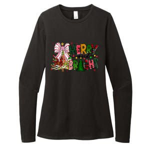 Merry Christmas Tree Xmas Lights Family Holiday Womens CVC Long Sleeve Shirt