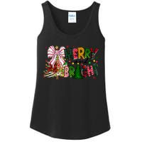 Merry Christmas Tree Xmas Lights Family Holiday Ladies Essential Tank