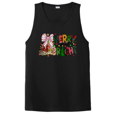 Merry Christmas Tree Xmas Lights Family Holiday PosiCharge Competitor Tank