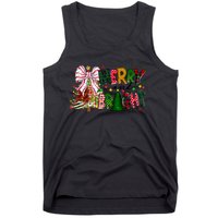 Merry Christmas Tree Xmas Lights Family Holiday Tank Top