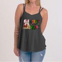 Merry Christmas Tree Xmas Lights Family Holiday Women's Strappy Tank